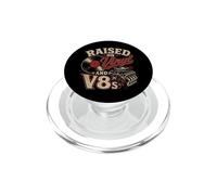 Levantado en Vinilo y V8s Classic Car Music Lover Retro PopSockets PopGrip para MagSafe