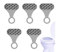 Levantador de asiento de inodoro, elevador de palanca de tapa de inodoro - Herramientas elevador de inodoro Tapa de inodoro Elevar 5 piezas,Elevador de cubierta de inodoro adhesivo, evite tocar el