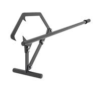 Levantador de madera de 51 pulgadas, rodillo de madera ajustable de 129 x 25 x 45 cm, gancho con mango de goma antideslizante y soporte triangular, elevador de registro de acero de alta resistencia
