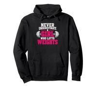 Levantador de Pesas Atleta Fuerza Entrenadora Gym Pasión Sudadera con Capucha