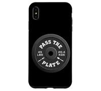 Levantador de pesas Pass The Plate Gimnasio Entrenamiento Pesado Levantamiento Carcasa para iPhone XS Max