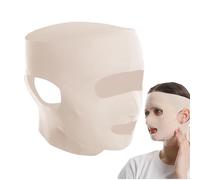 Levantador facial, dispositivo reductor de papada | Estiramiento facial completo reutilizable - Correa facial adelgazante, mascarilla para barbilla, correa doble transpirable para esculpir la