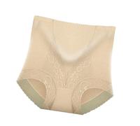 Levantamiento de Cadera cómodo de Cintura Alta para Mujeres Rops De Mujer Bragas Incontinencia Mujer (Beige, XXL)