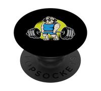 Levantamiento de Pesas I Cross Lifting Fitness I Shih Tzu PopSockets PopGrip Adhesivo