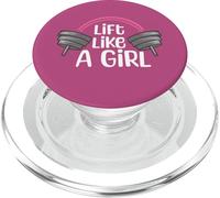 Levantamiento de Peso Muerto Cita Divertida Levantar como una Chica Levantador de Pesas Femenino PopSockets PopGrip para MagSafe