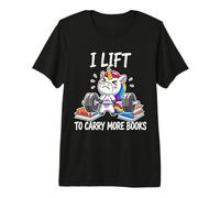 Levantando para sostener más Libros Ejercicio de Lectura de Camiseta Premium