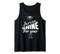 Levántate Brilla para tu luz ha venido Isaías 60:1 Camiseta sin Mangas