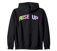 Levántate Inspirador Motivacional Optimista Sudadera con Capucha