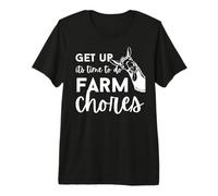 Levántate Su Tiempo para Hacer Las Tareas De La Granja-Vida Granjero Divertido Granjero Camiseta Premium