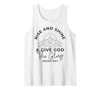 Levántate y Brilla y da Gloria a Dios Isaías 60 1 Cristiano Camiseta sin Mangas