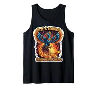 Levántate y reconstruye más fuerte y mejor que nunca Phoenix Bird Camiseta sin Mangas