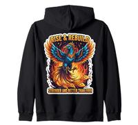 Levántate y reconstruye más fuerte y mejor que nunca Phoenix Bird Sudadera con Capucha