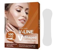Levante facial invisible, 100 piezas de cinta de levantamiento facial | Atacial, ultra delgado, invisible, alta elasticidad, etiqueta de elevación instantánea en de V, calcomanías secretas de ma