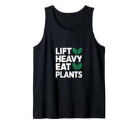 Levante Plantas Pesadas Vegetariano Vegano Culturista Camiseta sin Mangas