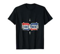 Levante Poniente Andalucía Kitesurf Brújula de Viento Camiseta