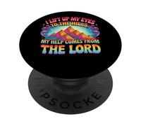 Levanto mis Ojos a Las colinas, mi Ayuda Viene del Señor PopSockets PopGrip Adhesivo
