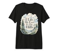 Levanto mis Ojos a Las colinas Salmo 121 Fe Camiseta Premium