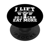 Levanto para Que Pueda Comer más Entrenamiento Entrenamiento Fitness Gimnasio Amante PopSockets PopGrip Adhesivo