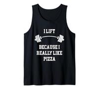 Levanto Porque Realmente me Gusta la Pizza, Pesas, Gimnasio Culturista Camiseta sin Mangas