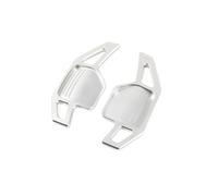 Levas al Volante Compatible Con Para A4 S4 B8 8K 2009 2010 2011 2012 2 Piezas Paletas De Cambio Coche Extensor De Paletas De Coche Paletas De Volante Palancas De Cambio De Extensión(Silver)