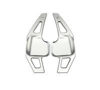Levas al Volante Compatible Con Para Serie 5 GT Para X4 2013 2014 2015 2016 2017 Par Paletas Cambio De Coche Extensor De Paleta Extensiones De Paleta De Volante Palanca De Cambios(Silver)