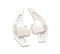 Levas Cambio Compatible Con Para X4 F26 2014-2017 X5 F15 2013-2018 X6 F16 2013-2018 Extensión Palancas Cambio Marchas Palanca Cambios Volante Coche(Silver)