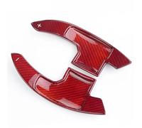 levas Cambio Volante Compatible Con Ford Para Mustang 2015 2016 2017 2018 2019 2020 2021 Accesorios Interiores De Coche Fibra De Carbono Cambio De Paleta De Volante De Coche Adecuado(Glossy Red)