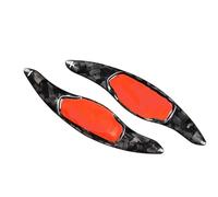 levas Cambio Volante Compatible con Kia para Stinger para GT para GTS 2018 2019 2020 2021 2022 Paletas De Cambio De Volante De Coche Paletas De Cambio De Coche Fibra De Carbono(Forged Pattern)