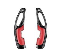 levas Cambio Volante Compatible con Lexus para LX para GS F para Sport RX200t RX300 RX350 RX350L RX450h Volante De Coche Paletas De Cambio De Fibra De Carbono Paletas De Cambio De Coche(Forged Black)