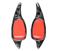 Levas Cambio Volante Compatible Con TT S5 R8 2016-2018 Para A5 RS7 2016 Fibra De Carbono Volante De Coche Paletas De Cambio Accesorios Interiores Selecciones Universales(Forged Pattern)