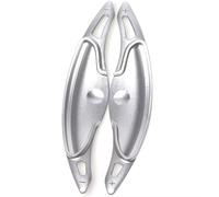 Levas de cambio Compatible Con Hyundai Para Veloster Para I20 N 2018 Para Kona Para Avante Paletas Cambio Volante Coche Extender Engranaje Adhesivo Cubiertas(Silver)