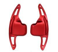 Levas de cambio Compatible Con Serie 4 F32 2014-2018 Serie 5 F10 2011-2016 Serie 6 F06 2012-2017 Cubiertas Extensión Palanca Cambios Volante Coche(Red)