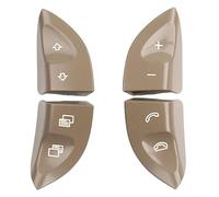 Levas de cambio en el volante Cubierta Para Botones De Control Del Volante Para Mercedes Para Benz Clase S CL W220 W215(MARRÓN)