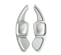Levas de cambio Paleta Cambio Compatible Con VW Para Golf 7 Para Passat B8 Para Tiguan Paletas Aluminio Volante Coche Cubiertas Extensión Palanca Cambios(Silver)