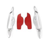 Levas de cambio volante Compatible Con Genesis Para GV70 GV80 2022 2023 Para G80 2019 2020 Extensión Pegatinas Para Palanca Cambios Volante Coche(Silver)