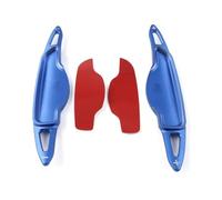 Levas de cambio volante Compatible Con Genesis Para GV70 GV80 2022 2023 Para G80 2019 2020 Extensión Pegatinas Para Palanca Cambios Volante Coche(Blue)