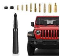 LevChall Antena de bala para automóvil, compatible con Ford, Chevrolet, GMC, SUV, camión, la mayoría de accesorios de antena de automóviles, hecha de hardware de cobre de alta calidad y aluminio