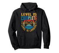 Level 15 Complete Level 16 Loading 15th Birthday Video Gamer Sudadera con Capucha