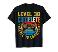 Level 38 Complete Level 39 Loading 38th Birthday Video Gamer Camiseta