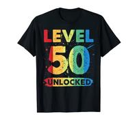 Level 50 Unlocked 50 aniversario de boda 50 años Camiseta