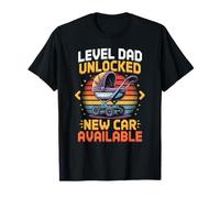 Level Dad Unlocked Pregnancy Announcement Gamer Father To Be Camiseta