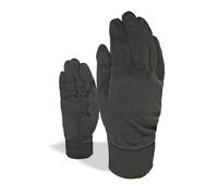 Level Guante De Seda Negro Atmungsactivo Térmico Color Sólido Unisex