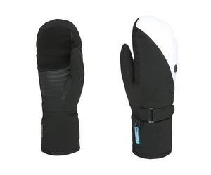 Level Jolie W Mitt - Manoplas de esquí para mujer con correa ajustable, guantes térmicos de invierno impermeables y transpirables con puño de piel, ropa de nieve para mujer esquí y snowboard, 1 par