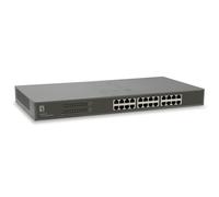 Level One GSW-2457 - Switch con 24 Puertos Gigabit, Negro