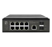Level One Switch PoE+ 8x2.5G, 2x1G/10G SFP+ Uplinks, Negro