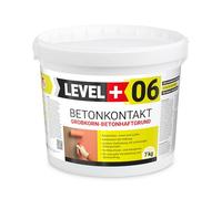 LEVEL PLUS 06 Contacto de hormigón, 7 kg, puente adhesivo, imprimación de yeso para hormigón, OSB, cerámica, pintura para hormigón