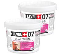 LEVEL+ Plus 07 - Imprimación de cuarzo (8 kg, imprimación blanca con arena de cuarzo para hormigón, imprimación interior y exterior, secado rápido y resistente a las heladas)