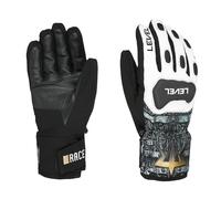 Level Replica - Guantes de esquí para Hombre con Protector y paranocches de Piel y Tela, Guantes de Invierno térmicos para Hombre Impermeables, Ropa de Nieve para Hombre, Ideal para Esquiar y en la