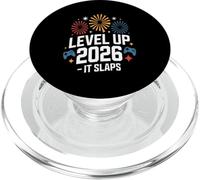 Level Up 2026 It Slaps Gamer Fuegos Artificiales Diversión PopSockets PopGrip para MagSafe
