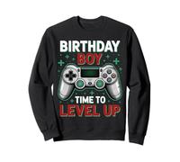 Level Up Birthday Boy Video Cumpleaños Gamer Party Sudadera